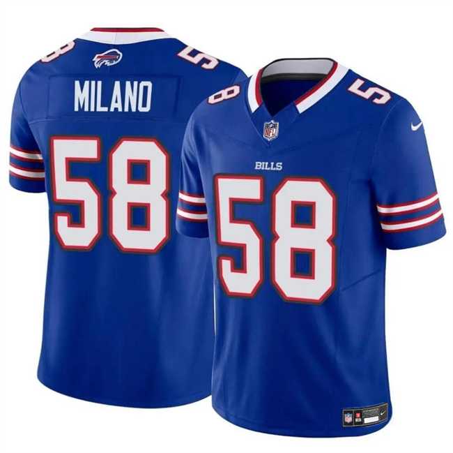 Men & Women & Youth Buffalo Bills #58 Matt Milano Royal 2024 F.U.S.E. Vapor Untouchable Limited Stitched Football Jersey